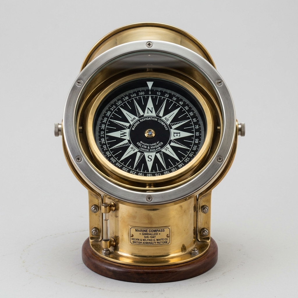 Vanguard Heavy Brass Binnacle Compass