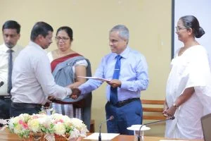 Awarding of certificates to the Human Resource Development Officers of the Department of Labour.