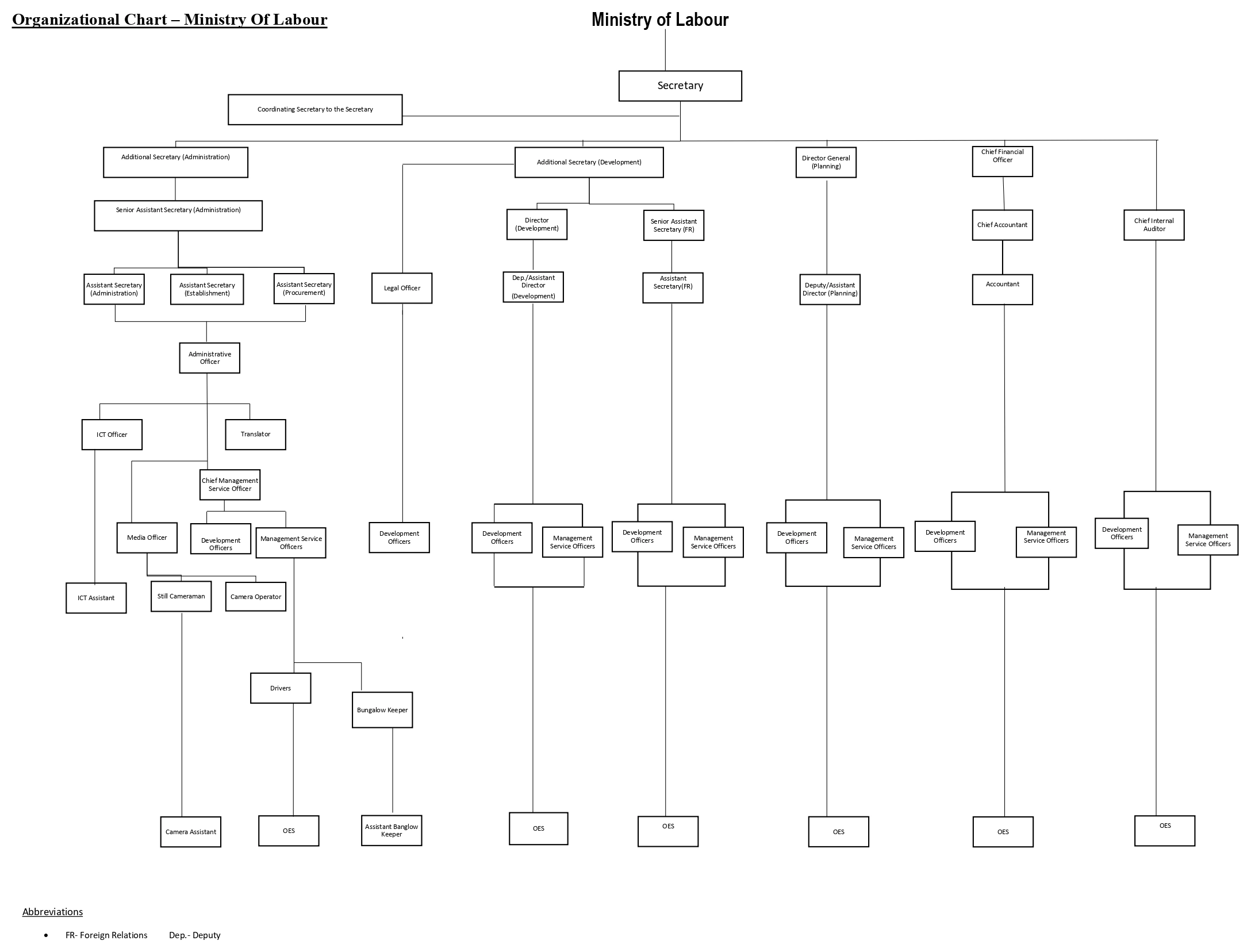 Organizational Chart
