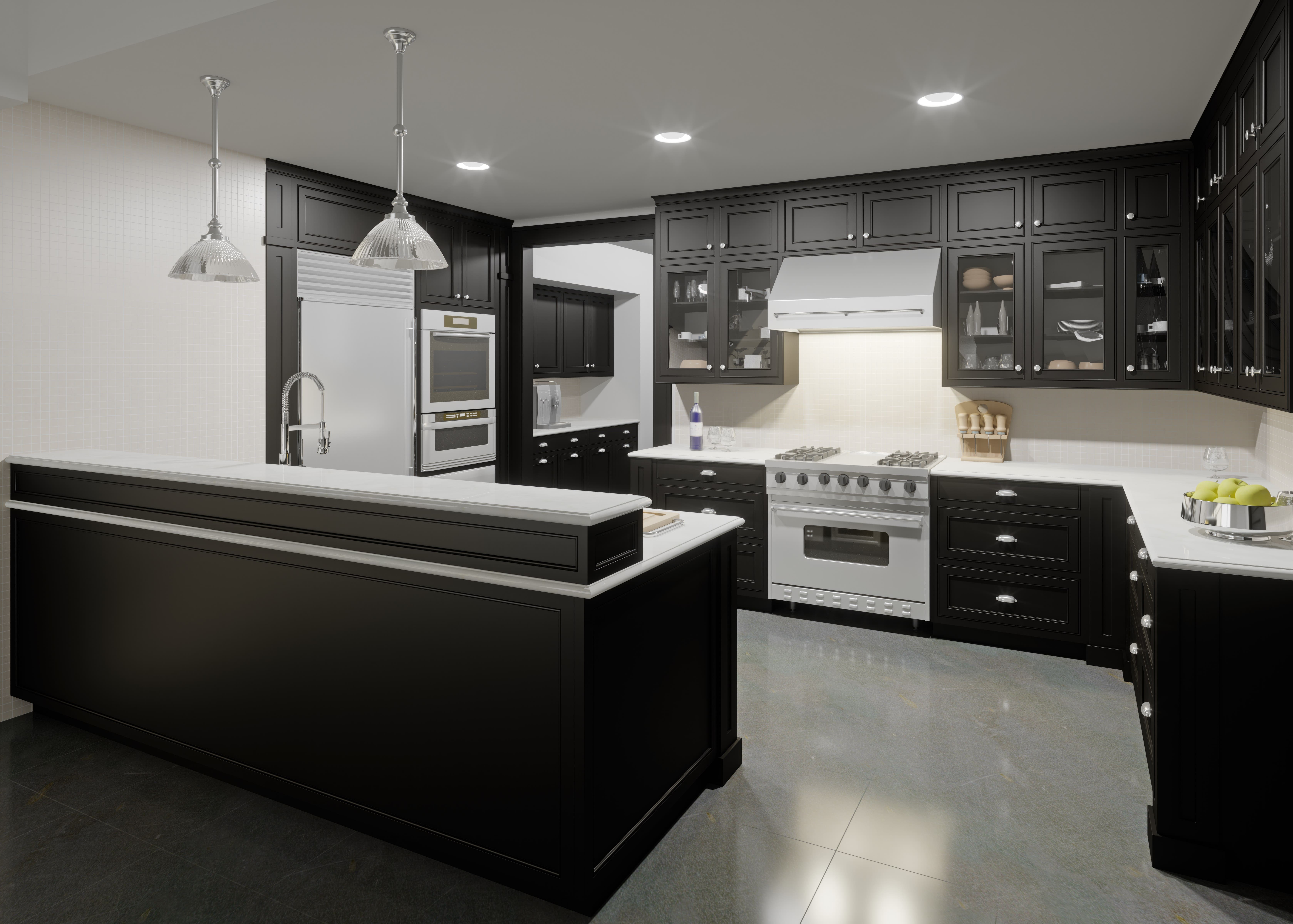 Aluminum pantry cupboards