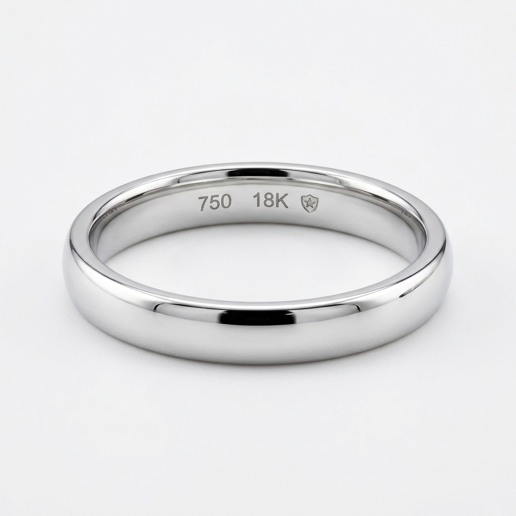 18K White Gold